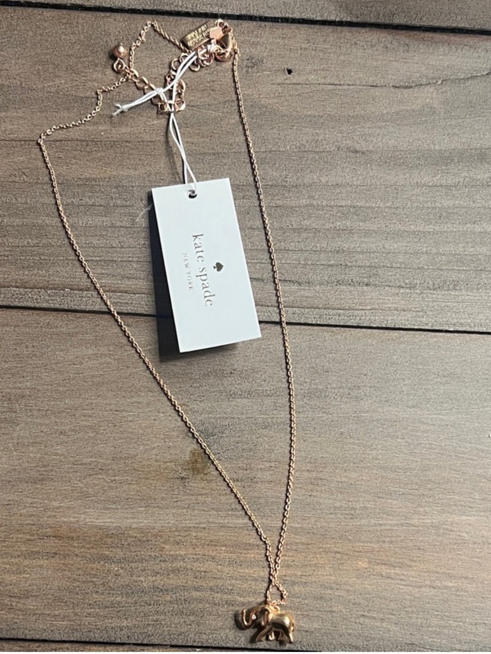 Kate spade New York Elephant necklace NWT